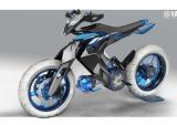 水驱动摩托2025年实现？雅马哈XT 500水动力概念摩托