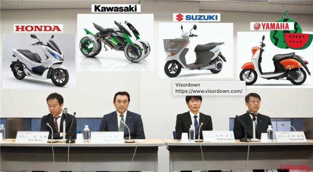 日本四大摩托公司聯動測試可互換電池