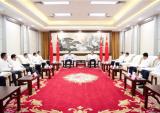万丰集团陈滨总裁与威海高新区党工委书记、管委会主任刘伟会晤