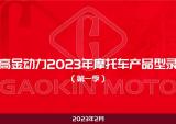 高金动力2023年摩托车产品型录（第一季）