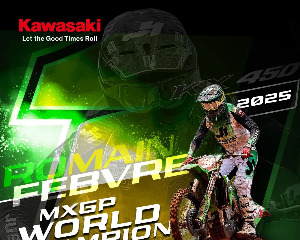 川崎铸就 2025 MXGP 冠军传奇!